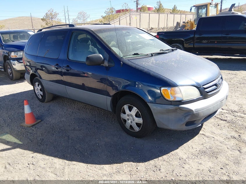 2002 TOYOTA SIENNA LE | 4T3ZF13C42U420960 | UPCARS