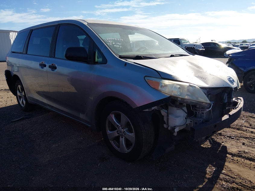 2012 TOYOTA SIENNA BASE V6 7 PASSENGER | 5TDZK3DC1CS231644 | UPCARS