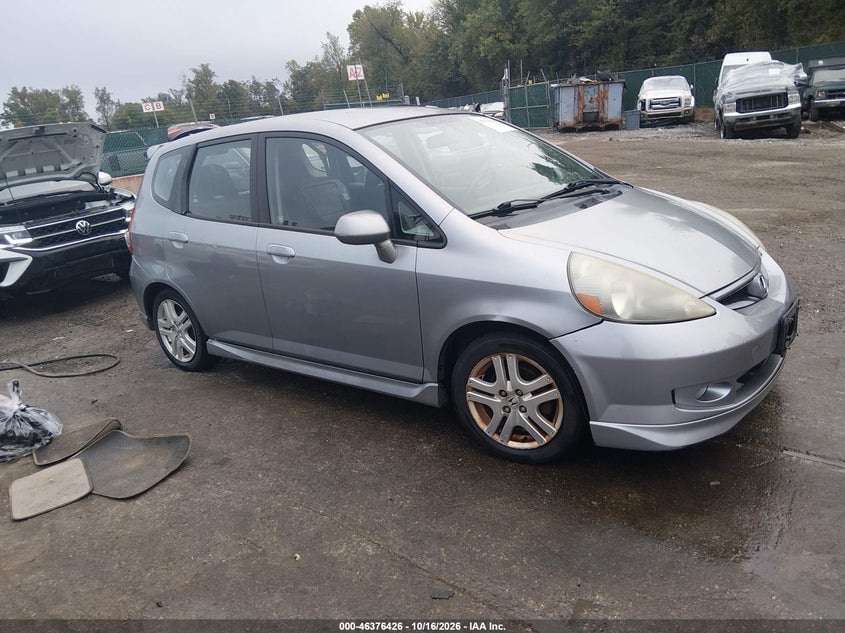 2007 HONDA FIT SPORT | JHMGD38657S019475 | UPCARS