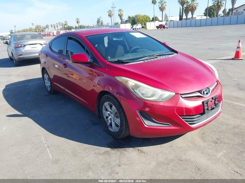 2016 HYUNDAI ELANTRA SE | KMHDH4AE1GU542783 | UPCARS