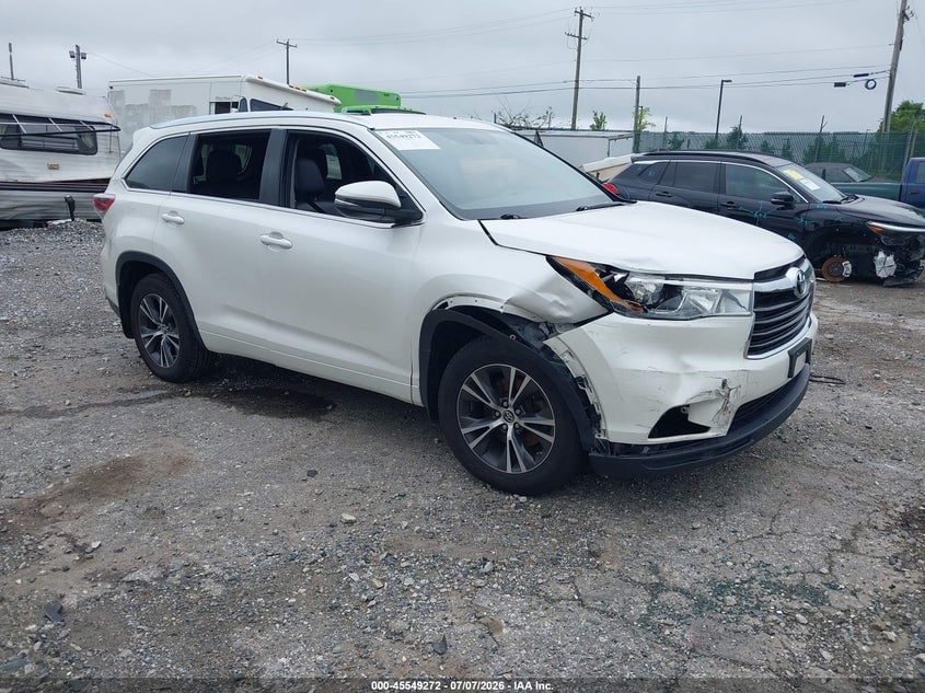 2016 TOYOTA HIGHLANDER XLE V6 | 5TDJKRFH6GS228589 | UPCARS