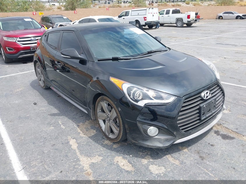 2014 HYUNDAI VELOSTER TURBO W/BLUE | KMHTC6AE1EU208191 | UPCARS