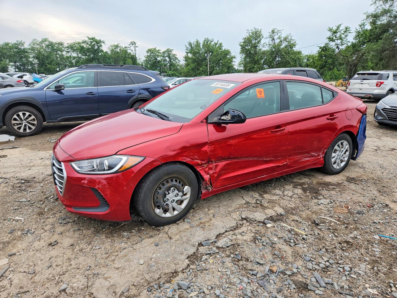 2017 HYUNDAI ELANTRA SE | KMHD74LF0HU162201 | UPCARS