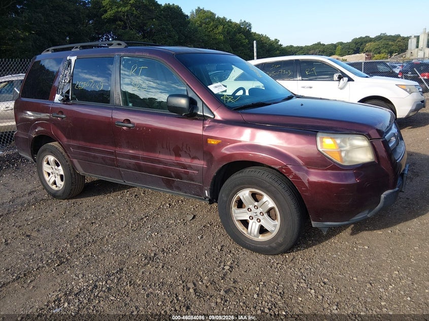 2007 HONDA PILOT LX | 2HKYF18147H524656 | UPCARS