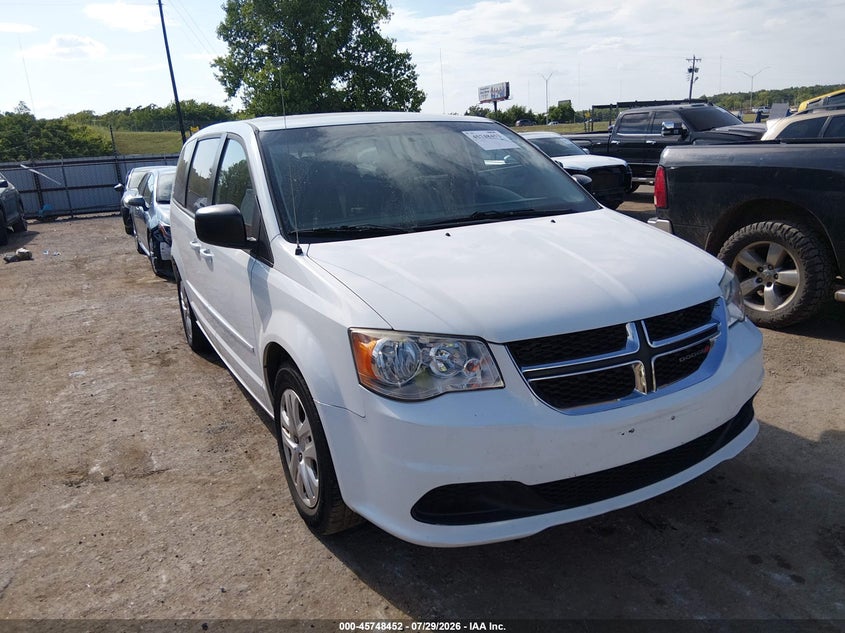 2016 DODGE GRAND CARAVAN SE | 2C4RDGBG3GR130384 | UPCARS