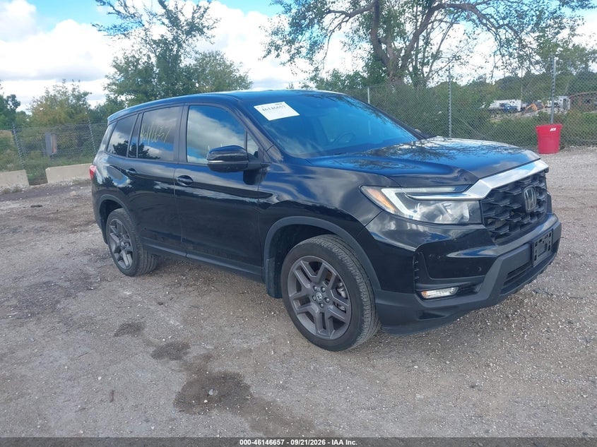 2022 HONDA PASSPORT AWD EX-L | 5FNYF8H53NB009526 | UPCARS