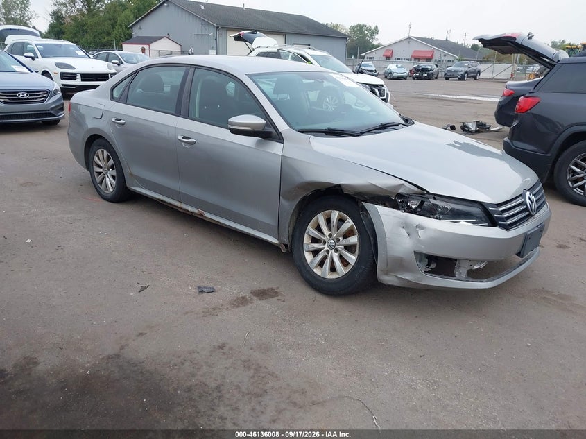 2013 VOLKSWAGEN PASSAT 2.5L S | 1VWAP7A38DC062703 | UPCARS