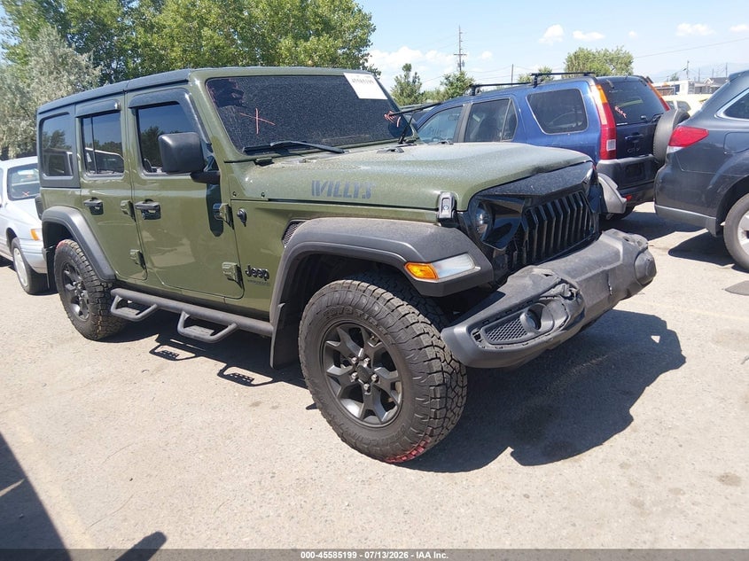 2021 JEEP WRANGLER UNLIMITED WILLYS 4X4 | 1C4HJXDG9MW541065 | UPCARS