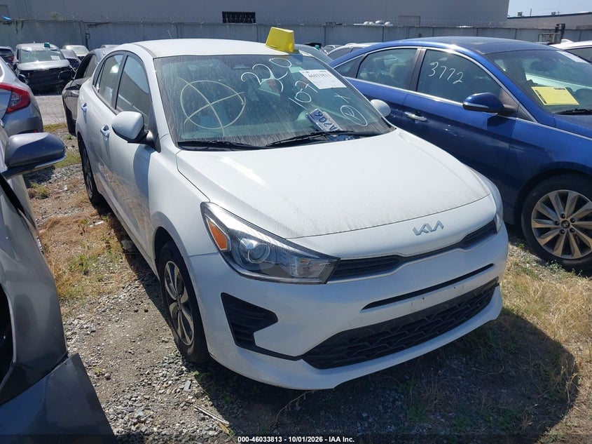 2022 KIA RIO S | 3KPA24AD5NE432489 | UPCARS