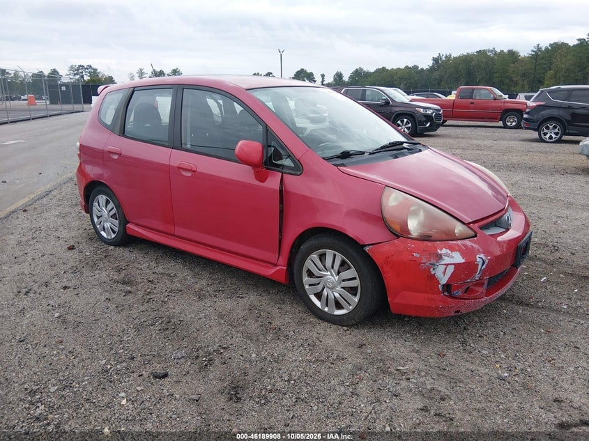 2008 HONDA FIT SPORT | JHMGD38608S041661 | UPCARS