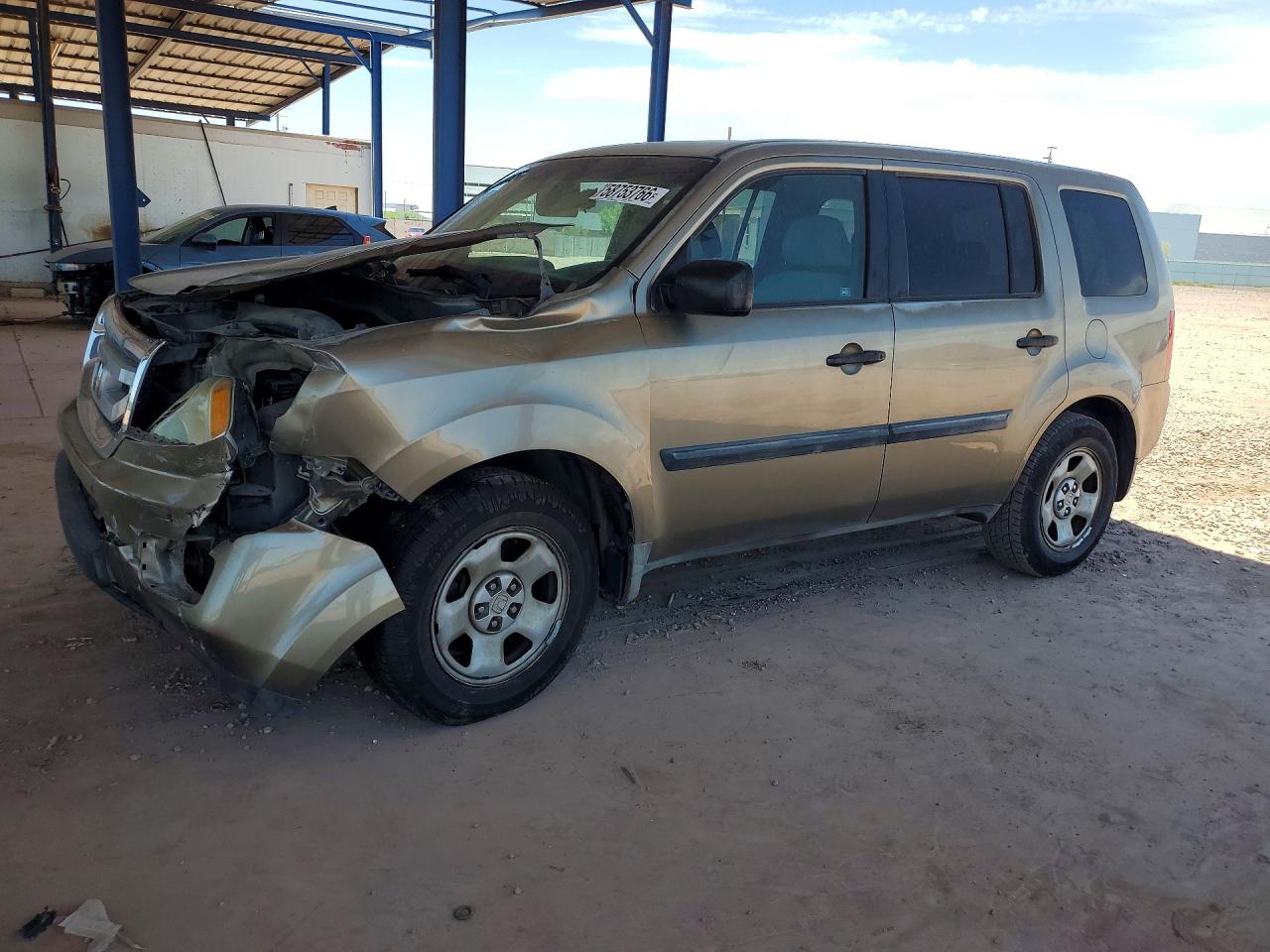 2010 HONDA PILOT LX | 5FNYF4H28AB033684 | UPCARS