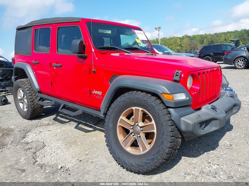 2018 JEEP WRANGLER UNLIMITED SPORT S 4X4 | 1C4HJXDG4JW233779 | UPCARS