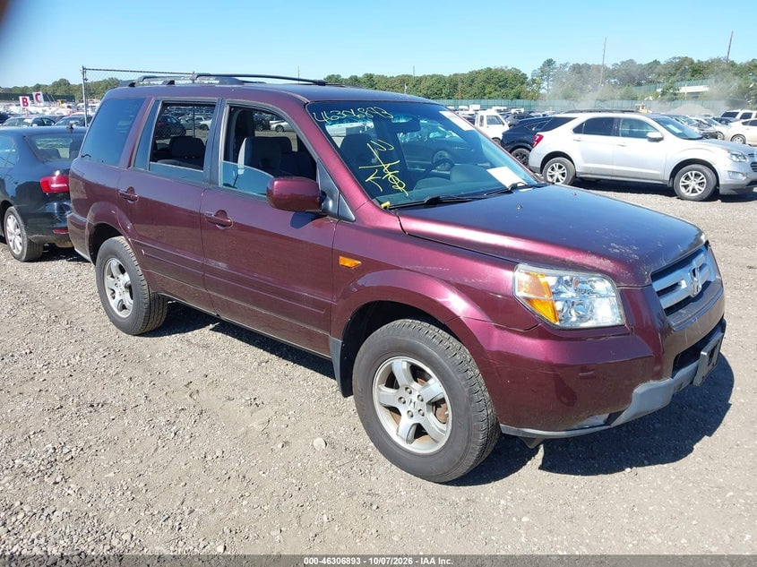 2008 HONDA PILOT EX | 5FNYF18248B049177 | UPCARS