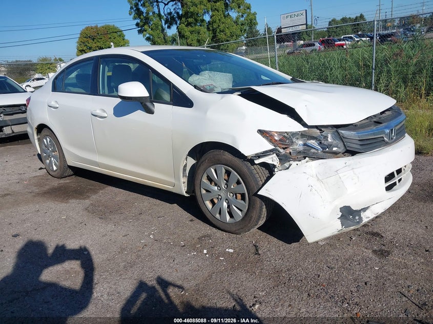 2012 HONDA CIVIC LX | 2HGFB2F53CH577450 | UPCARS