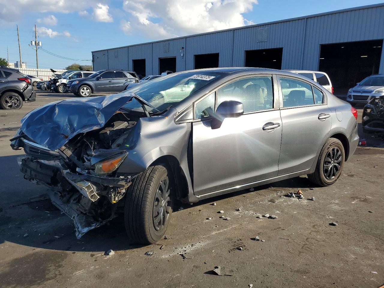 2012 HONDA CIVIC LX | 19XFB2F55CE048768 | UPCARS