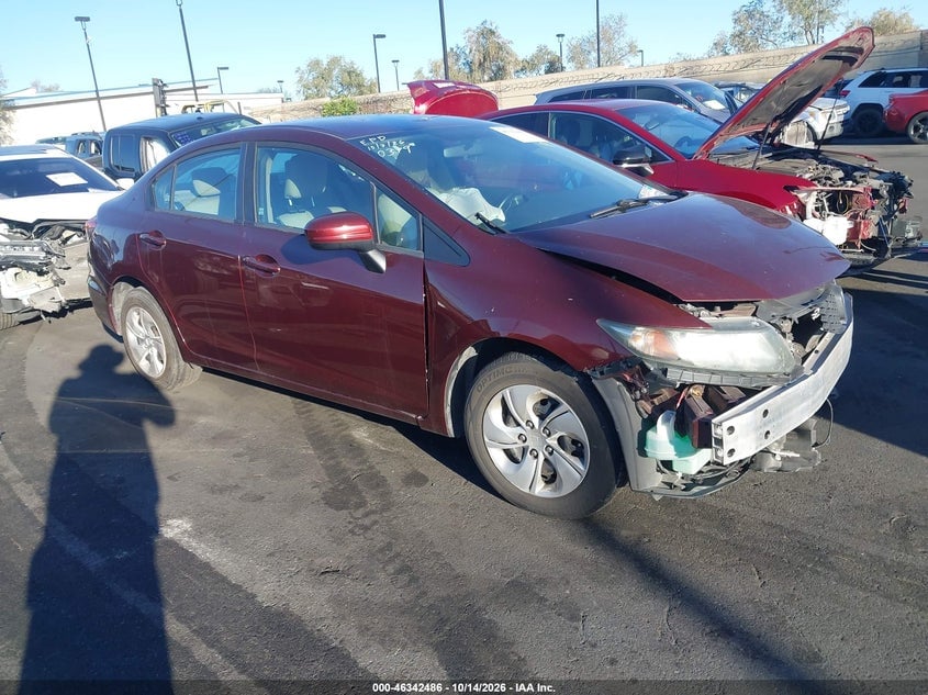 2015 HONDA CIVIC LX | 19XFB2F55FE250319 | UPCARS