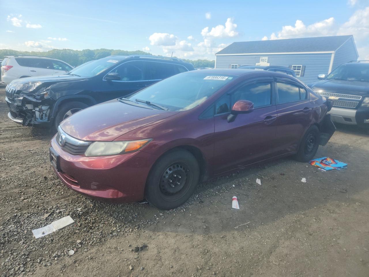 2012 HONDA CIVIC LX | 2HGFB2F52CH571882 | UPCARS