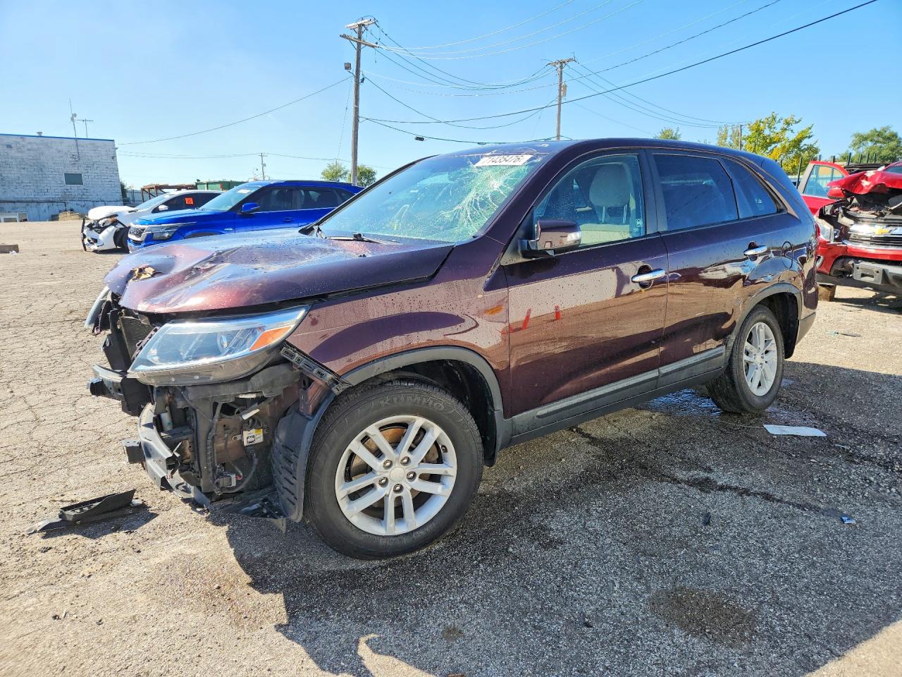 2014 KIA SORENTO LX | 5XYKT3A6XEG472521 | UPCARS