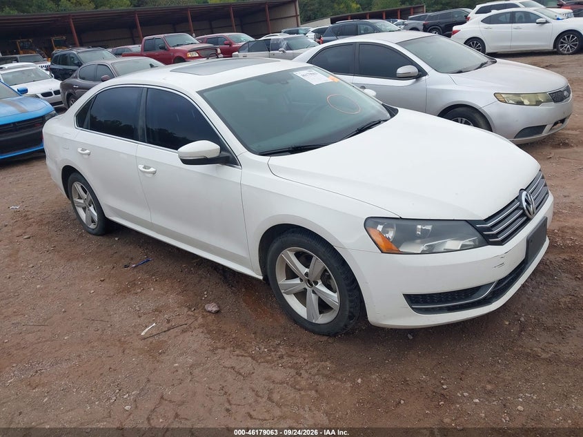 2013 VOLKSWAGEN PASSAT 2.5L SE | 1VWBP7A31DC060702 | UPCARS