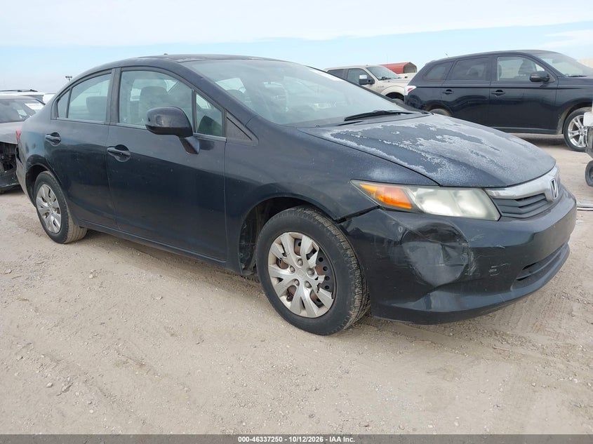 2012 HONDA CIVIC LX | 2HGFB2F50CH590091 | UPCARS