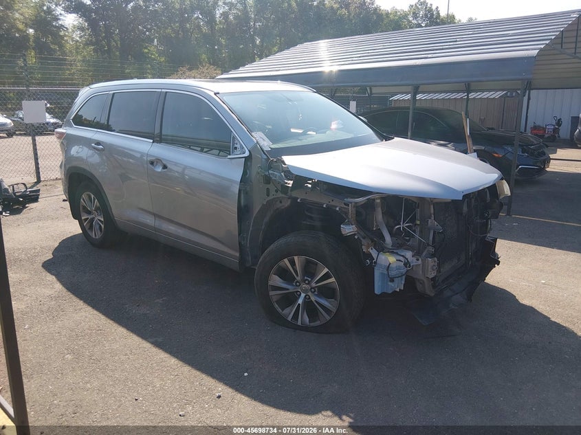 2015 TOYOTA HIGHLANDER XLE V6 | 5TDJKRFH2FS153291 | UPCARS