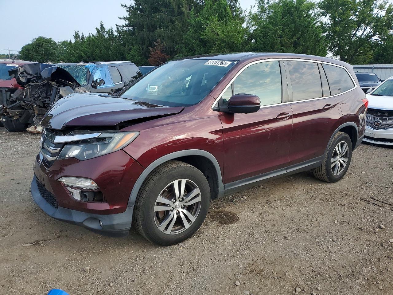 2017 HONDA PILOT EXL | 5FNYF6H52HB027685 | UPCARS