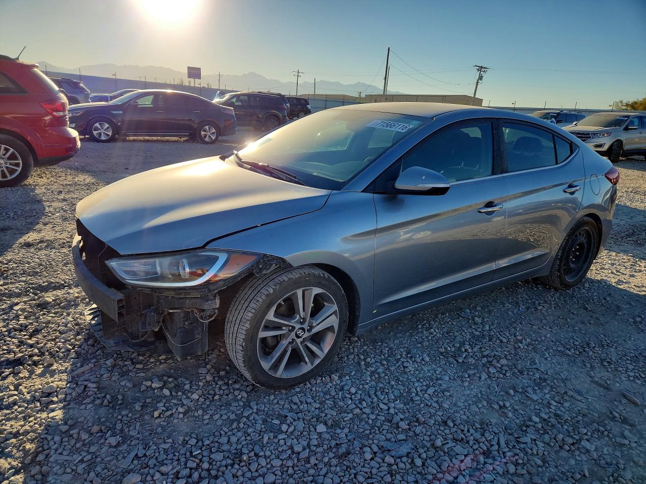 2017 HYUNDAI ELANTRA LIMITED | 5NPD84LF4HH009543 | UPCARS