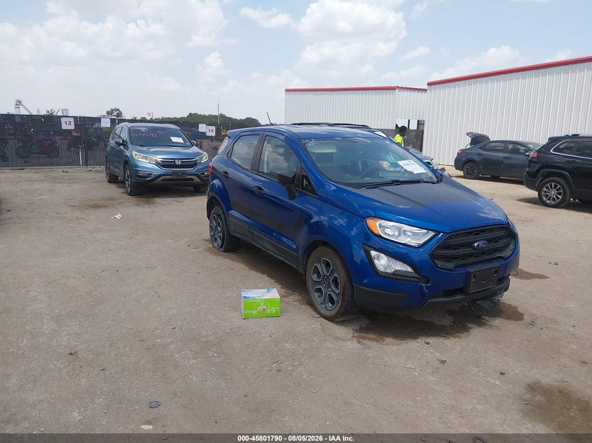 2022 FORD ECOSPORT S | MAJ6S3FL7NC464082 | UPCARS