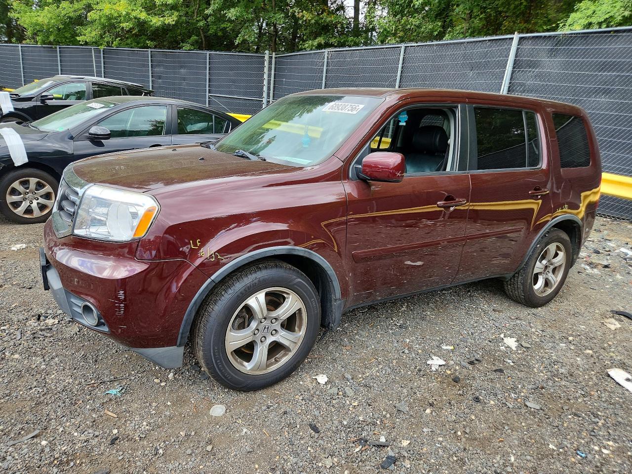 2013 HONDA PILOT EXLN | 5FNYF4H77DB046054 | UPCARS