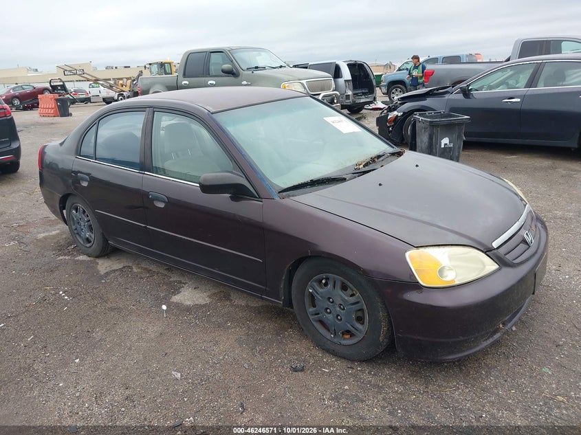 2001 HONDA CIVIC LX | JHMES16581S006061 | UPCARS