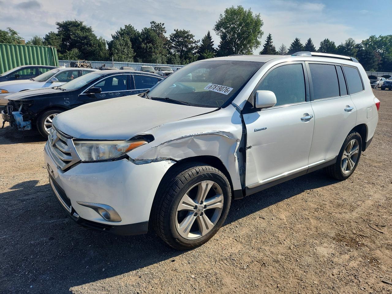 2012 TOYOTA HIGHLANDER LIMITED | 5TDDK3EH6CS102223 | UPCARS