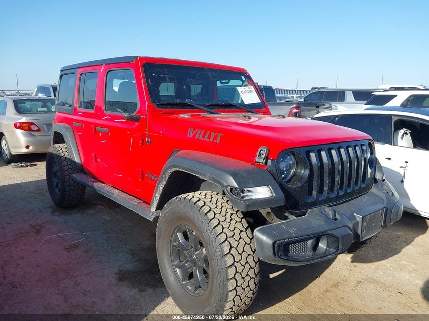 2022 JEEP WRANGLER UNLIMITED WILLYS 4X4 | 1C4HJXDG2NW181350 | UPCARS