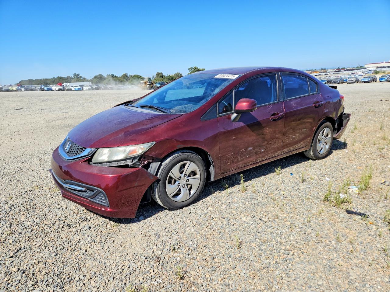 2013 HONDA CIVIC LX | 19XFB2F56DE043550 | UPCARS