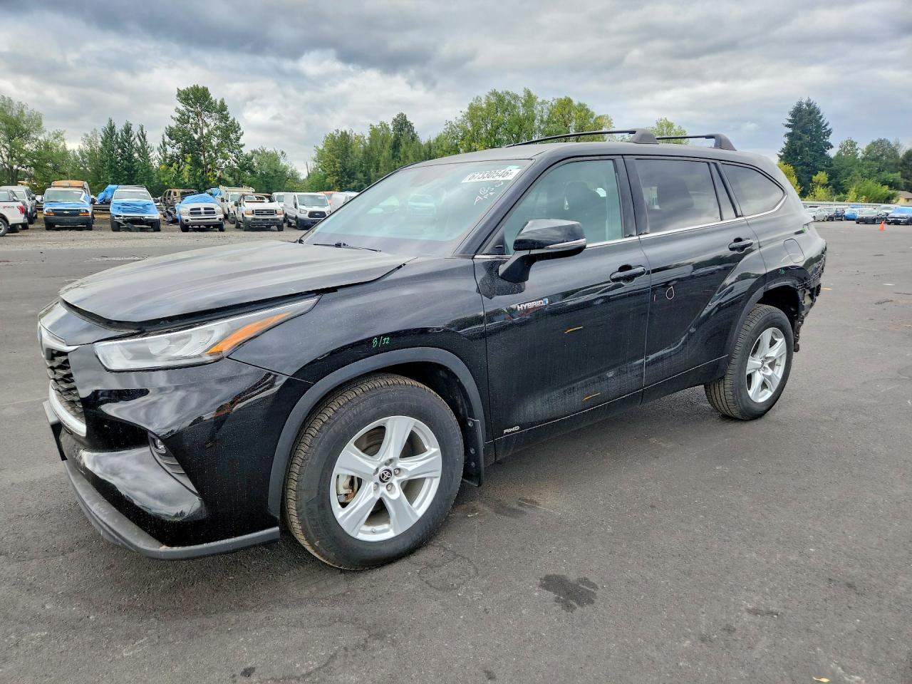2020 TOYOTA HIGHLANDER HYBRID LE | 5TDBBRCH8LS505696 | UPCARS