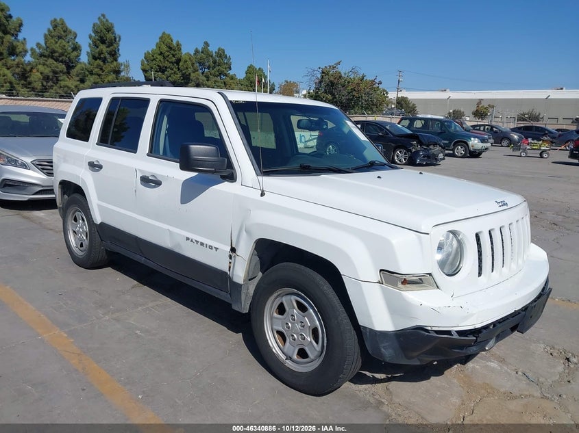 2016 JEEP PATRIOT SPORT | 1C4NJPBA0GD616026 | UPCARS
