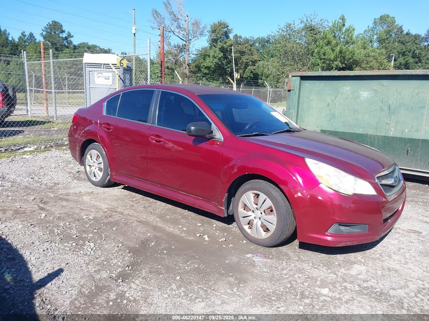 2011 SUBARU LEGACY 2.5I | 4S3BMCA69B3250551 | UPCARS