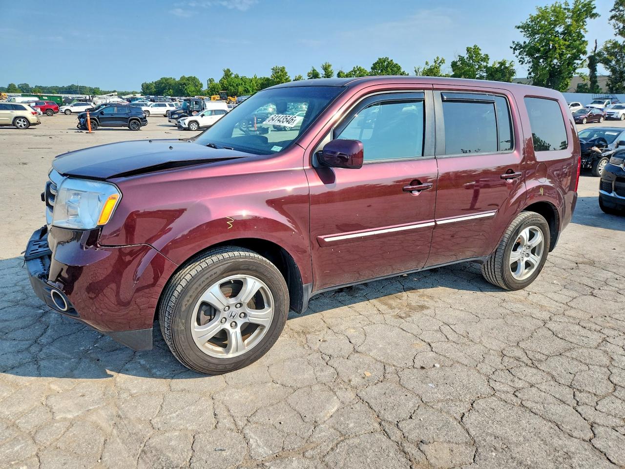 2013 HONDA PILOT EXL | 5FNYF4H52DB059390 | UPCARS