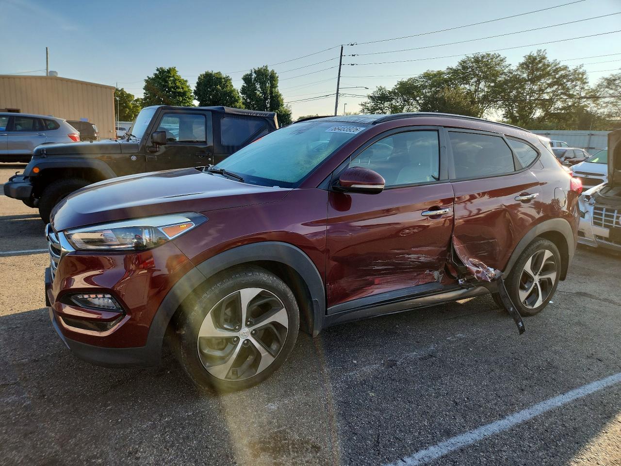2016 HYUNDAI TUCSON LIMITED | KM8J33A21GU090836 | UPCARS