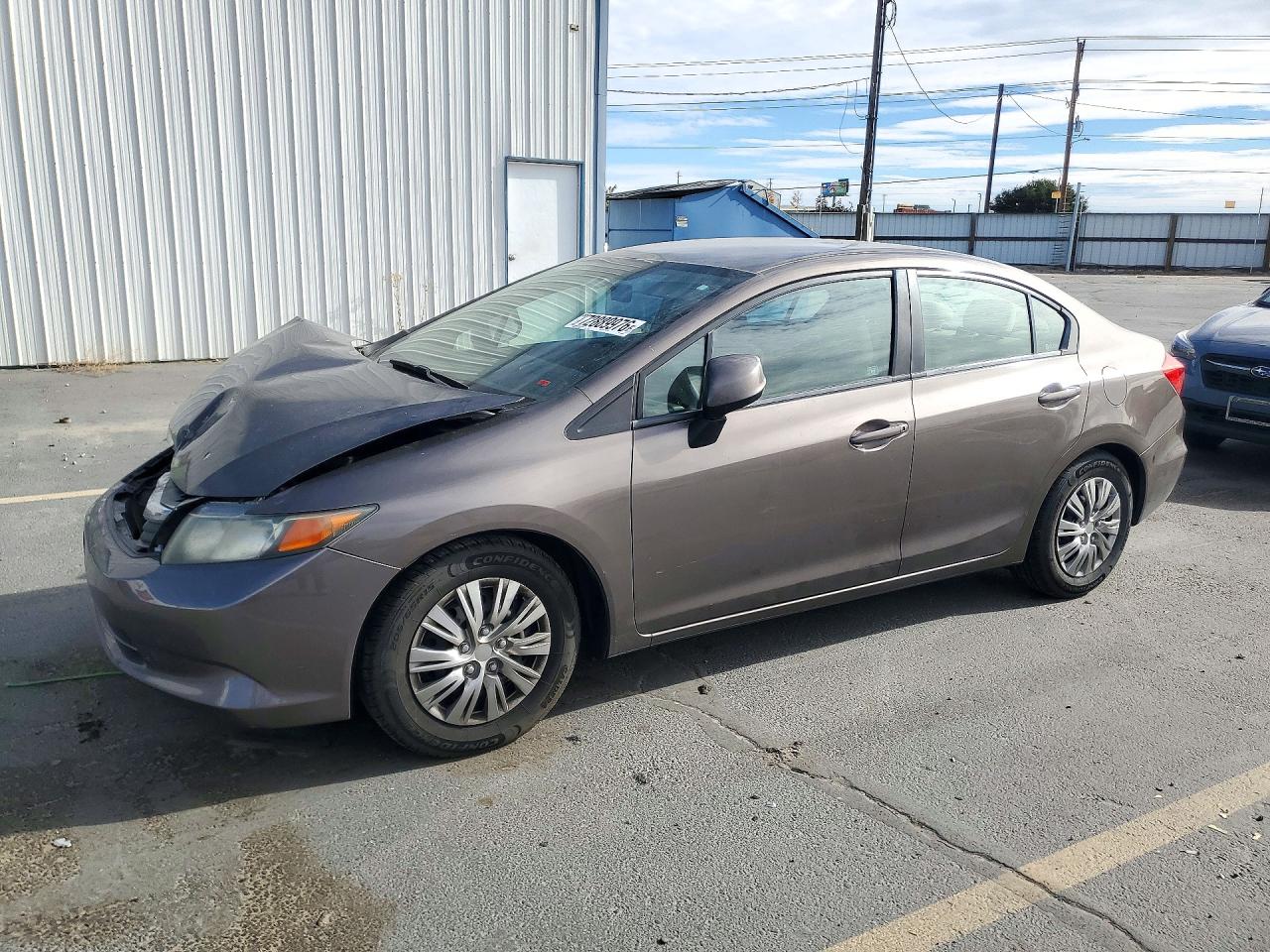 2012 HONDA CIVIC LX | 2HGFB2F54CH588666 | UPCARS