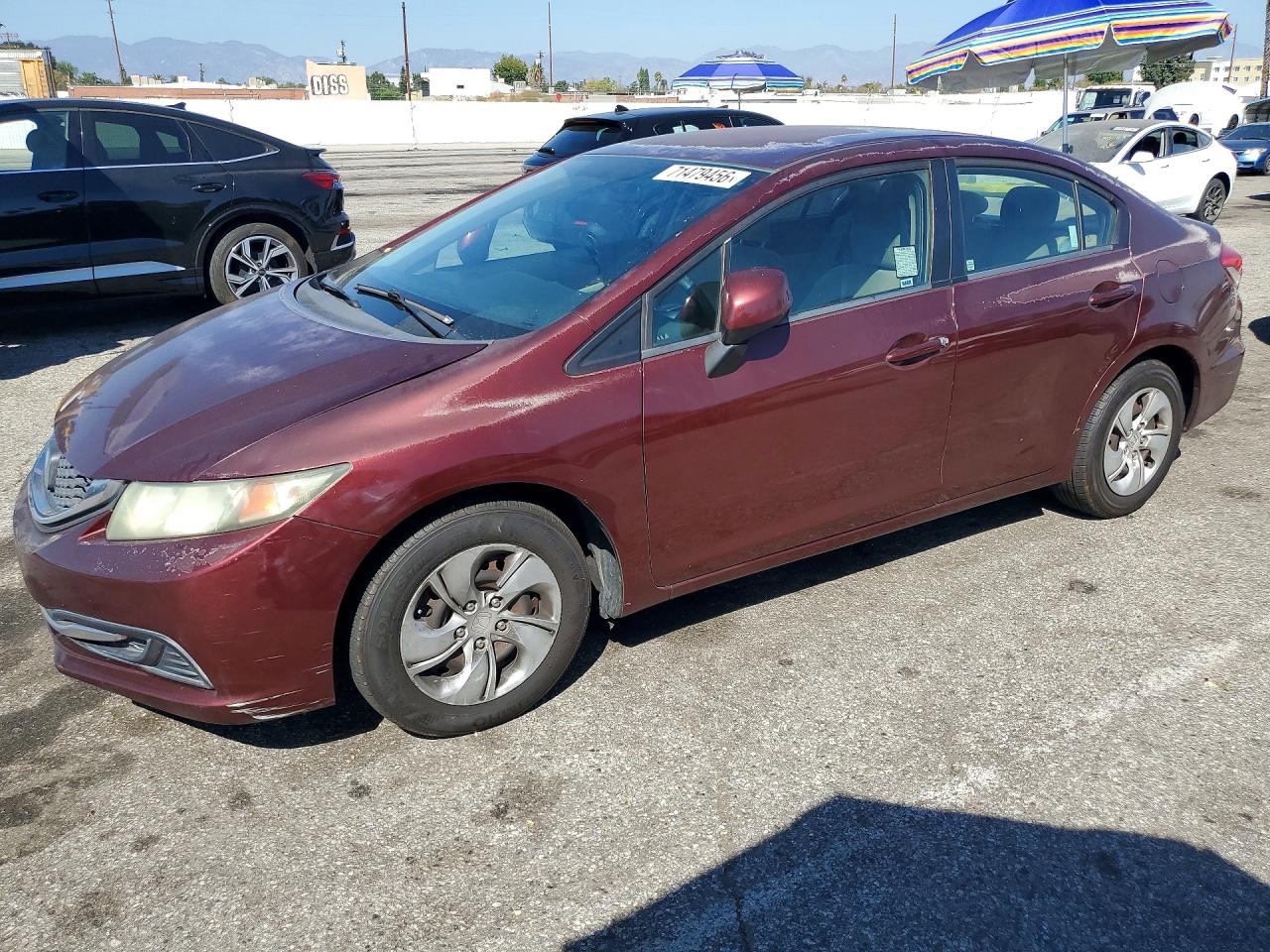 2013 HONDA CIVIC LX | 19XFB2F58DE225816 | UPCARS