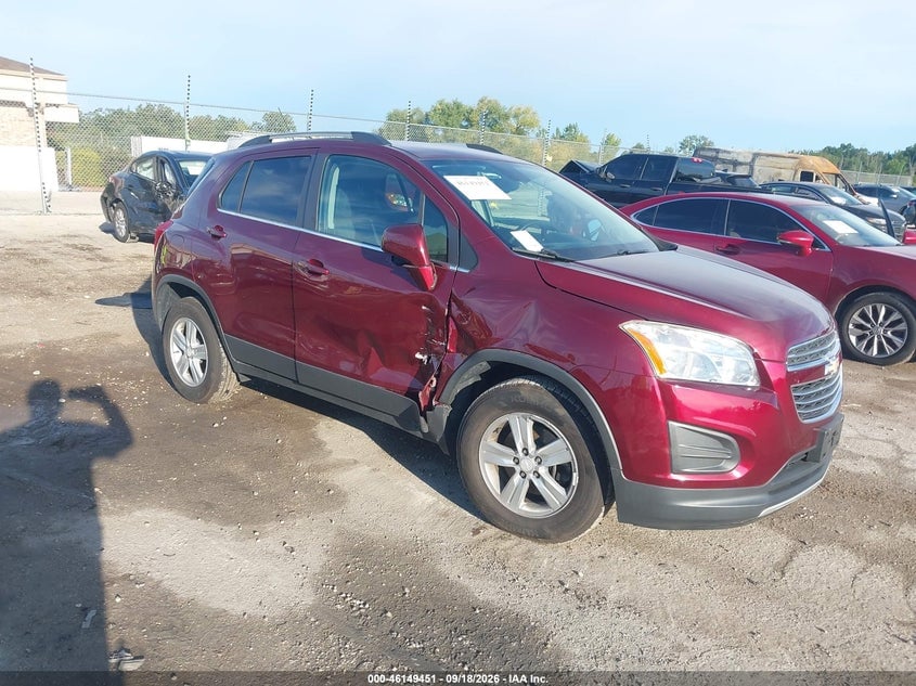2016 CHEVROLET TRAX LT | 3GNCJPSB2GL212257 | UPCARS