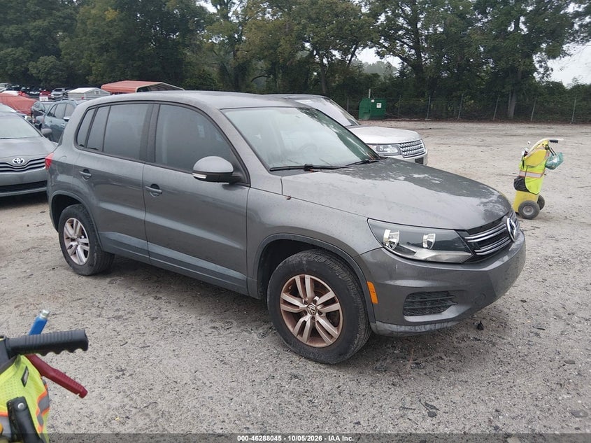 2012 VOLKSWAGEN TIGUAN S | WVGAV7AX9CW000697 | UPCARS