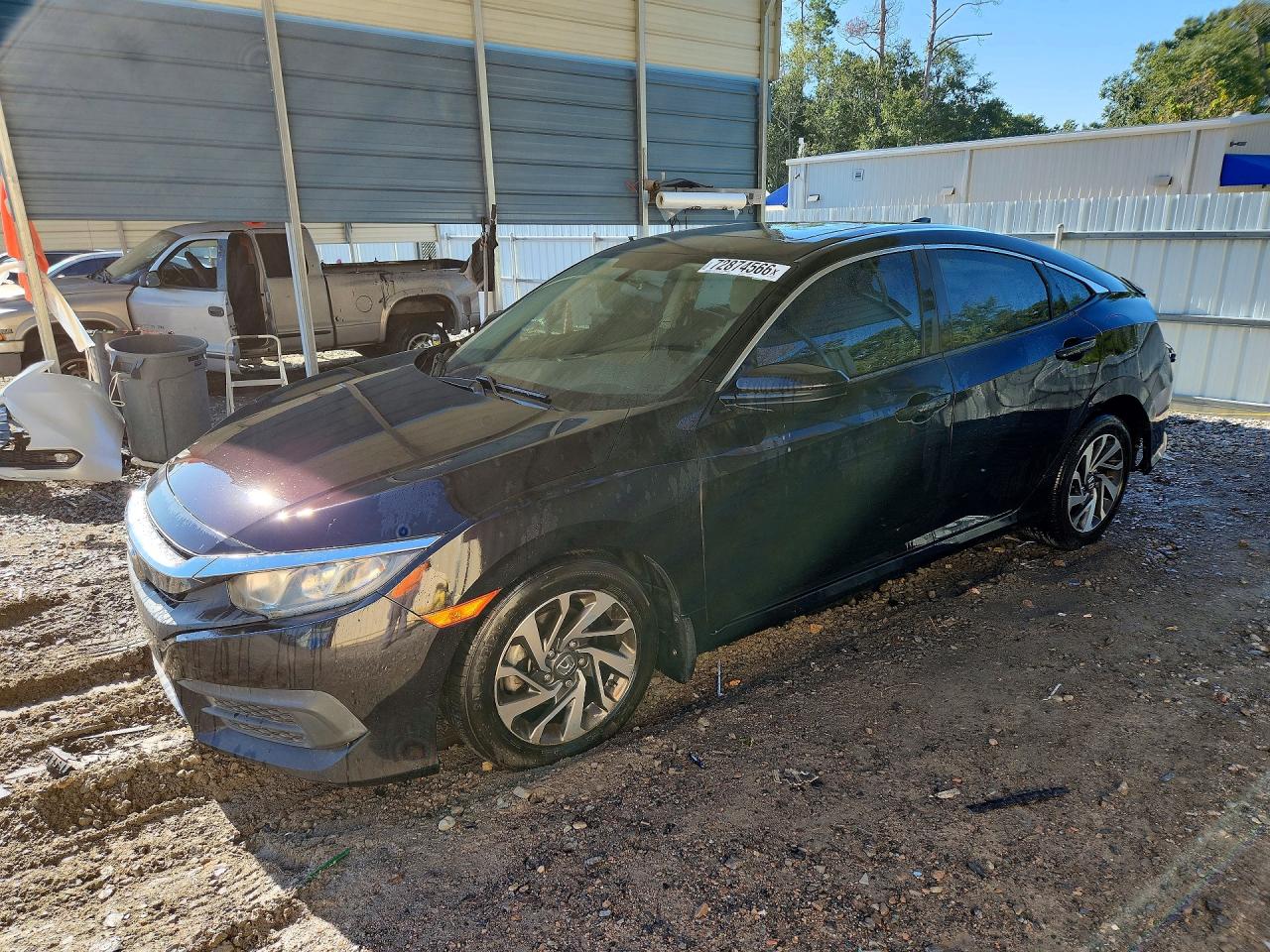 2017 HONDA CIVIC EX | 2HGFC2F72HH554067 | UPCARS