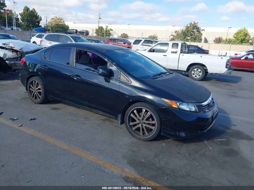 2012 HONDA CIVIC LX | 2HGFB2F55CH590703 | UPCARS