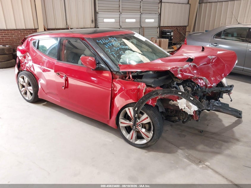 2013 HYUNDAI VELOSTER BASE W/GRAY | KMHTC6AD2DU087449 | UPCARS