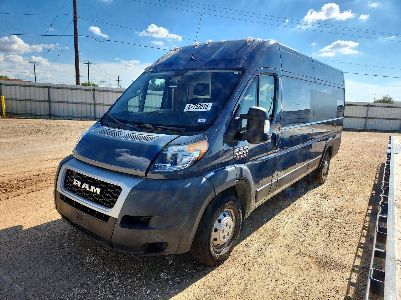 2021 RAM PROMASTER DELIVERY VAN | 3C6FRVJG8ME501036 | UPCARS