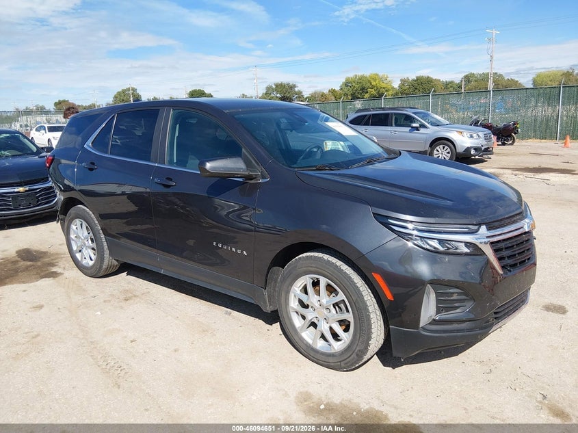 2022 CHEVROLET EQUINOX FWD LT | 3GNAXKEV6NS177305 | UPCARS