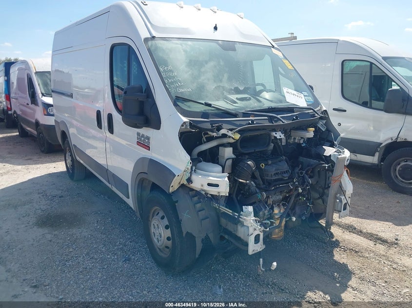 2018 RAM PROMASTER 1500 HIGH ROOF 136 WB | 3C6TRVBG3JE104833 | UPCARS