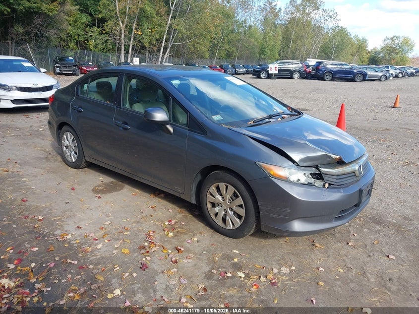 2012 HONDA CIVIC LX | 19XFB2F54CE374447 | UPCARS