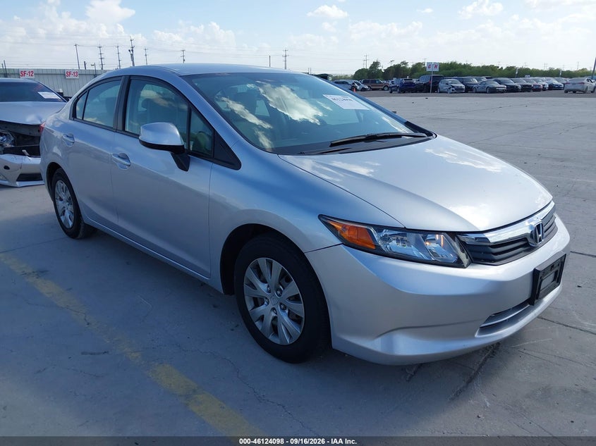 2012 HONDA CIVIC LX | 2HGFB2F50CH309035 | UPCARS